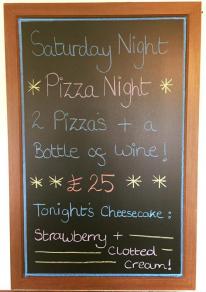 Angarrack Inn Tonight is Pizza Night! Two of our Italian chef's homemade pizzas and a bottle of wine for £25! #angarrackinn #pizzanight #wine #dogfriendly #cornwall